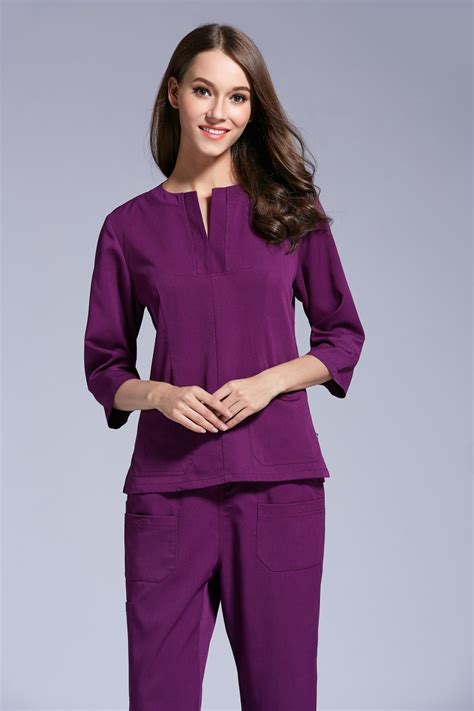 New Product Autumn Women Hospital Medical Scrub Uniform Middle Sleeve