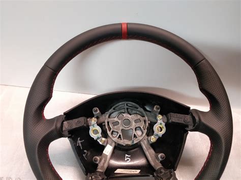 Corvette C5 Steering Wheel Flat New Leather Red Band Custom 1997 2004