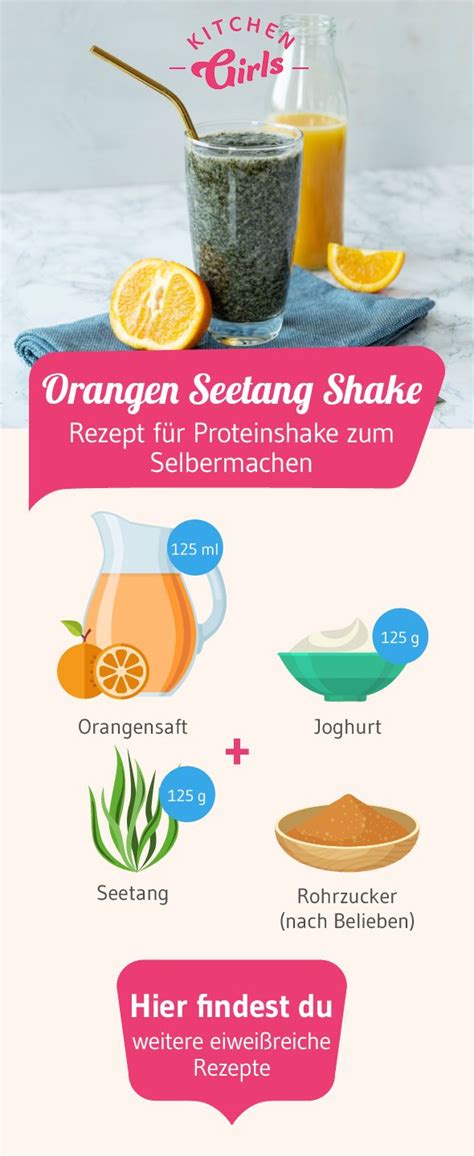Orangen Seetang Protein Shake Rezept Shake Rezepte Rezepte