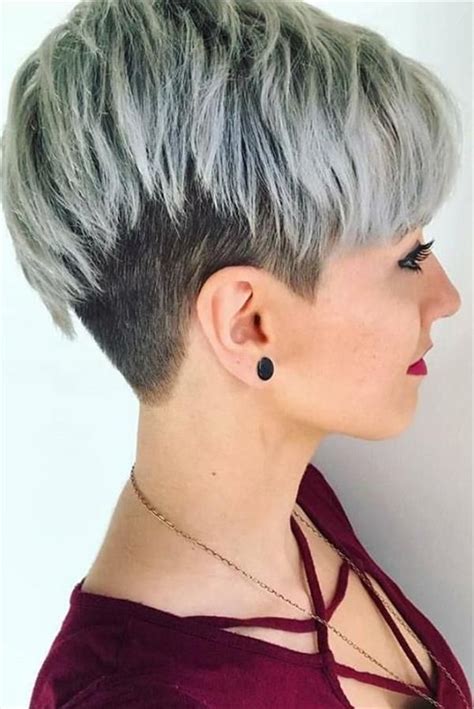 60 chic undercut short pixie hair style design for cool woman short hair