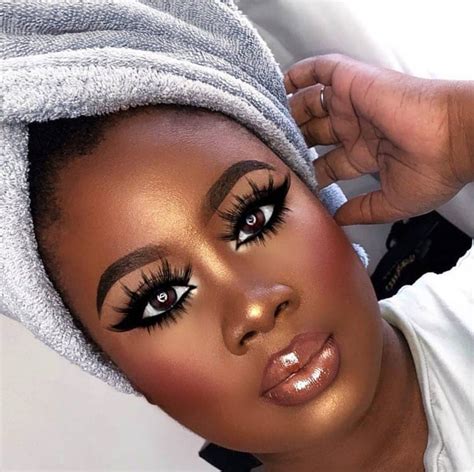 maquiagem pele negra glamorous makeup dark skin makeup beautiful makeup