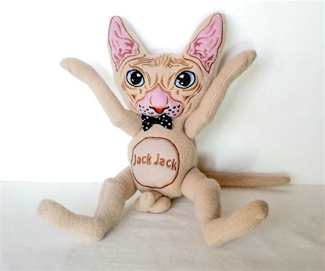 Plush Sphynx Cat Personalized Toy For Adults Etsy
