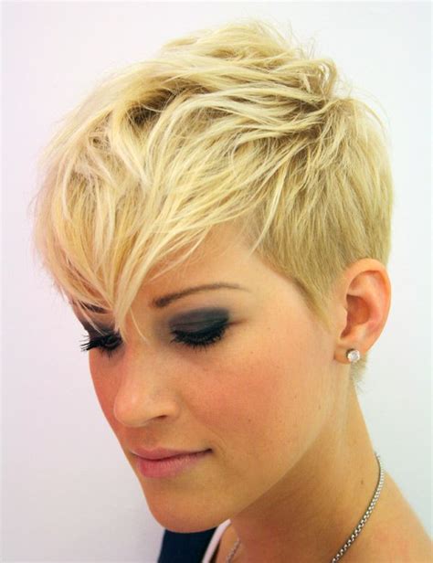 pixie with shaved sides long bangs if i could work this style i would get it in a heartbeat