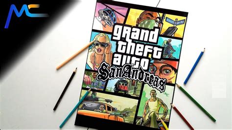 64 How To Draw Gta San Andreas Cover Youtube