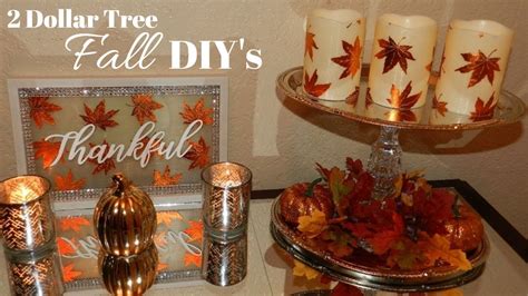 Dollar tree crafts + diy projects. Glam Fall Home Decor DIY's| Dollar Tree DIY Fall Lighted ...