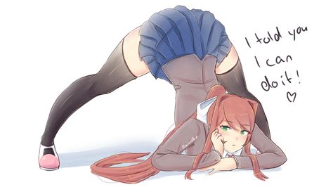 Monika Doing The Jack O Pose From Guilty Gear Jack O Crouch Jack O
