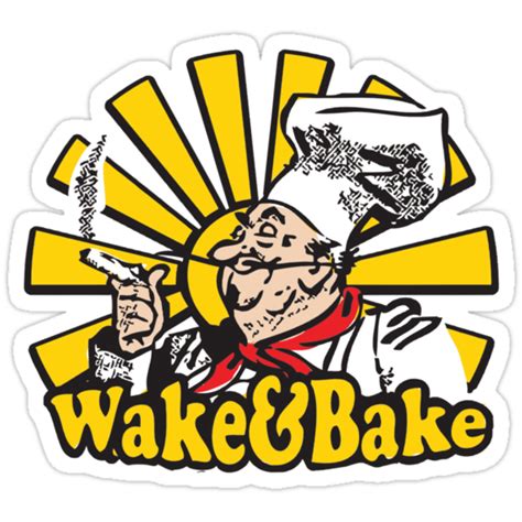 Search, discover and share your favorite wake and bake gifs. "Funny Shirt - Wake and Bake" Stickers by MrFunnyShirt ...
