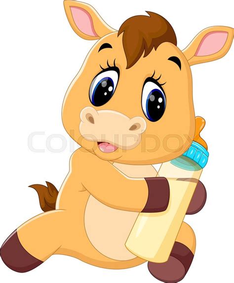 Illustration Of Cute Baby Horse Stock Vector Colourbox