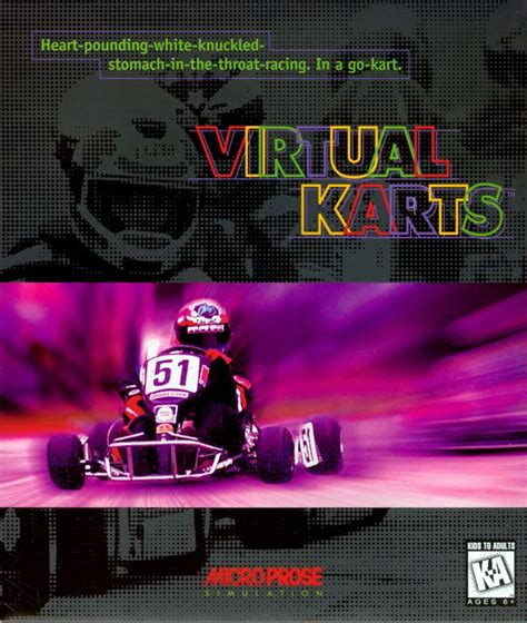 Virtual Karts 1995 Dos Box Cover Art Mobygames