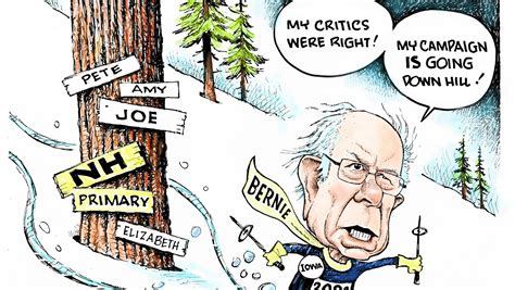 Granlund Cartoon Bernie Wins New Hampshire
