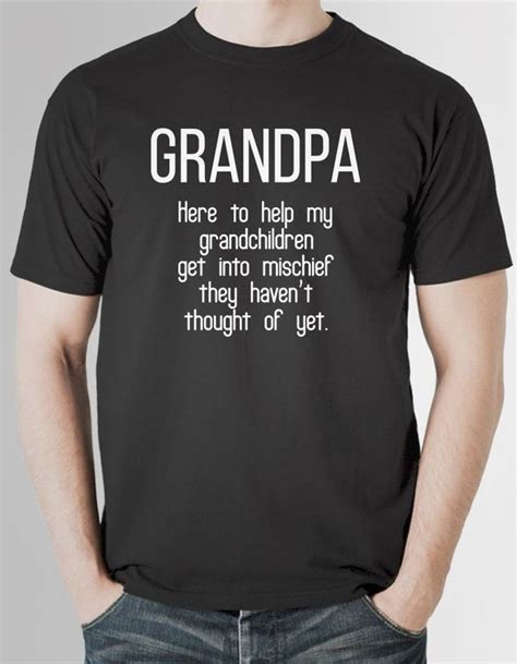 Funny Grandpa Shirt Grandad Ts Grandfather Shirt Fathers Etsy In
