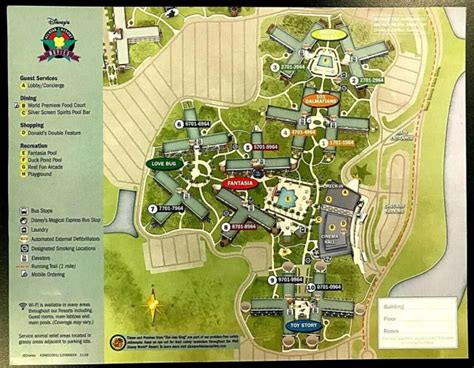 New Walt Disney World All Star Movies Resort 4 Theme Park Guide Maps