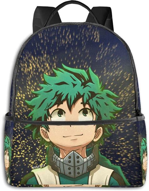 My Hero Academia Deku Adult Childrens Backpack Durable Travel Business