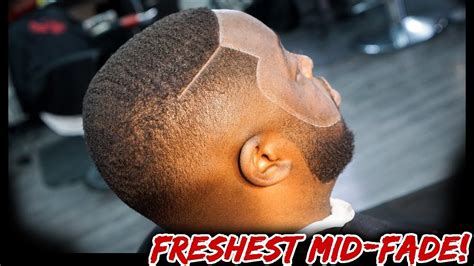 Barber Tutorial Fresh Midfadesharp Line Up Youtube