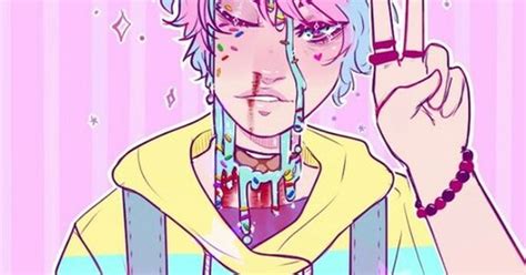 Soft Guro Anime Boy Pastel Art Drööööö Pinterest Pastel Art
