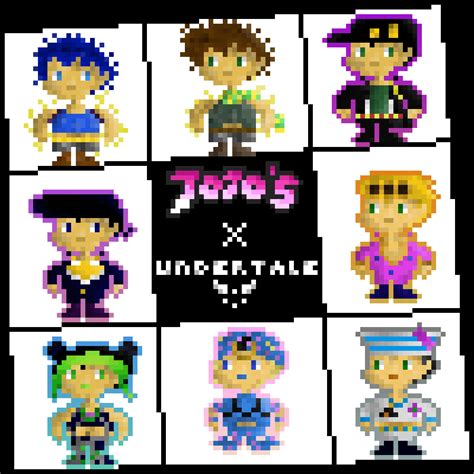 I Made Jojo Characters In The Style Of Frisk Undertale