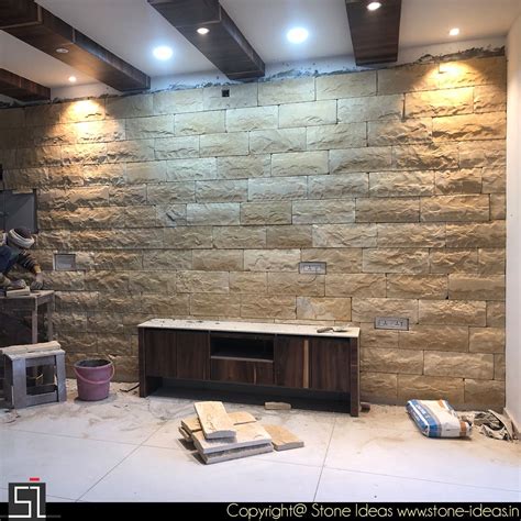 Natural Stone Wall Tiles Living Room Home Design Ideas