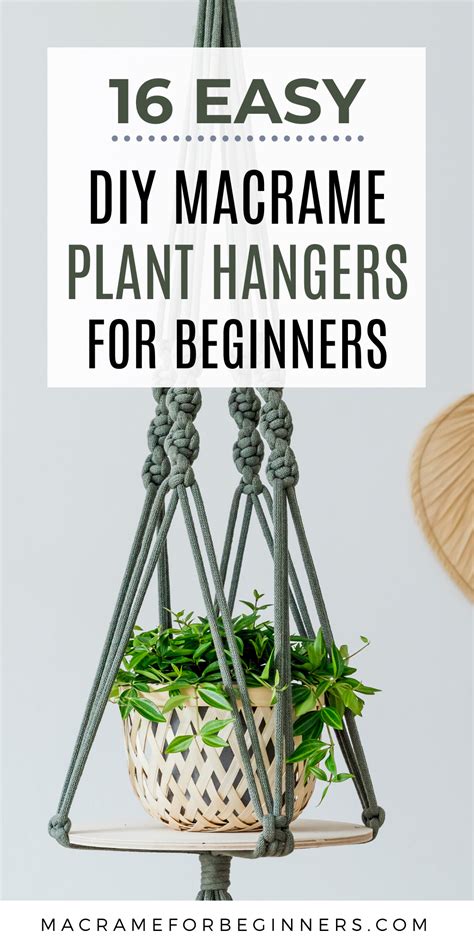 Diy macrame plant hanger | beginner plant hanger this is a super simple, basic, plant hanger. 16 Easy DIY Macrame Plant Hangers for Beginners in 2020 ...