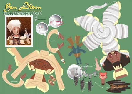 Blog Paper Toy Papertoy Ben Laden Template Paper Toy