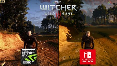 The Witcher 3 Pc 4k Ultra Modded Vs Nintendo Switch Docked Graphics
