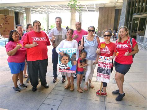 Hsta Leaders Members Join National Protest Against Federal Immigration Detention Camps