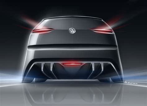 volkswagen golf vision 2020 concept design sketch car body design