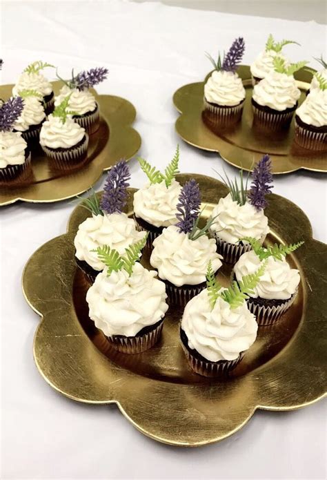 White And Purple Bridal Shower Cupcakes Enchanted Forest Enchanted