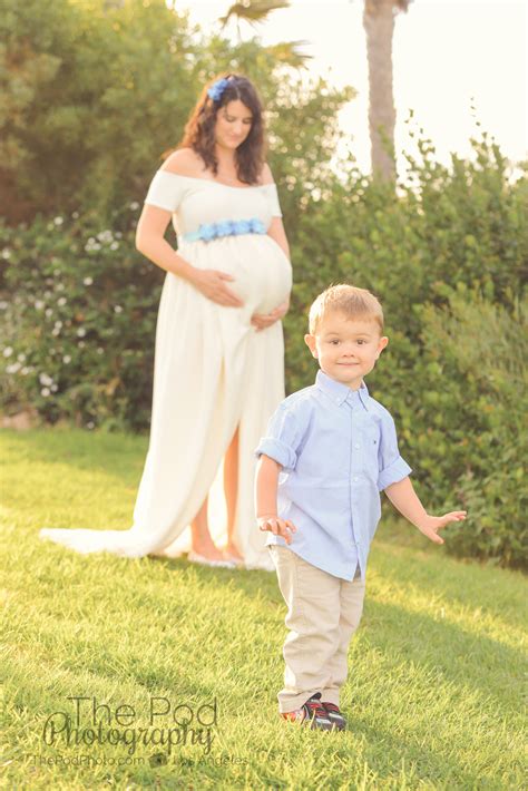 Maternity Photographer Playa Vista Beach Mother And Son Pregnancy
