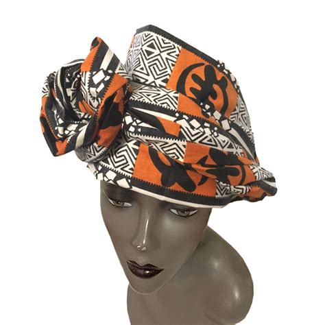 African Wax Print Fabric Gye Nyame Head Wrap By Boutique Africa The Black Art Depot