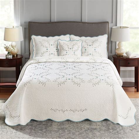 Croft And Barrow® Embroidered Bedspread Or Sham Bed Spreads Queen Bedspread Coral Bedding Sets