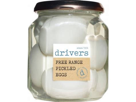 Drivers Free Range Pickled Eggs In Distilled Malt Vinegar 550g Dvr055