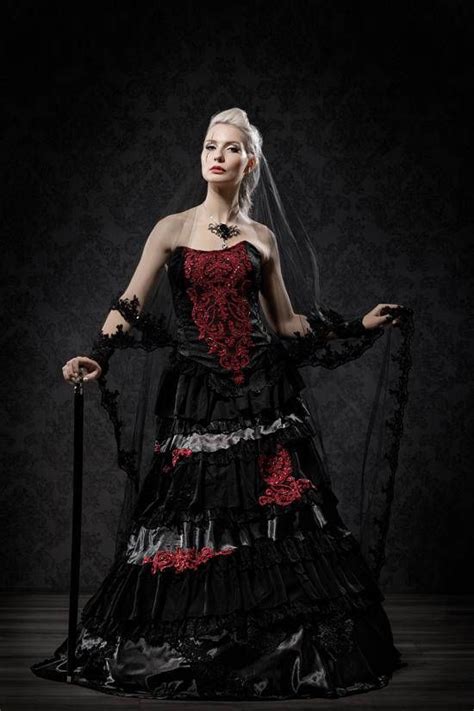 Exceptional Black Wedding Gown Etsy Black Wedding Gowns Black Wedding Dress Gothic Fancy