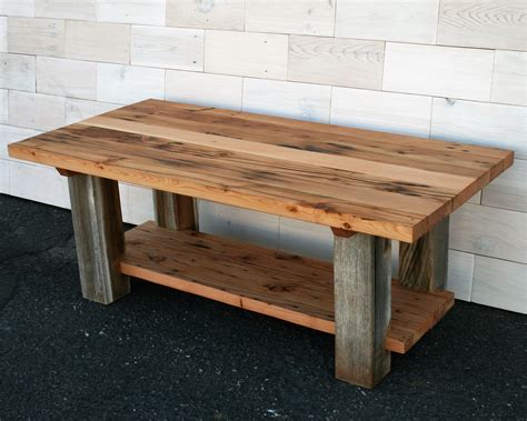 Hand Made Reclaimed Fir And Barn Wood Coffee Table By Historicwoods By