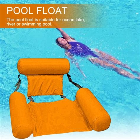 Pvc Summer Inflatable Foldable Floating Row Swimming Pool Water Hammoc