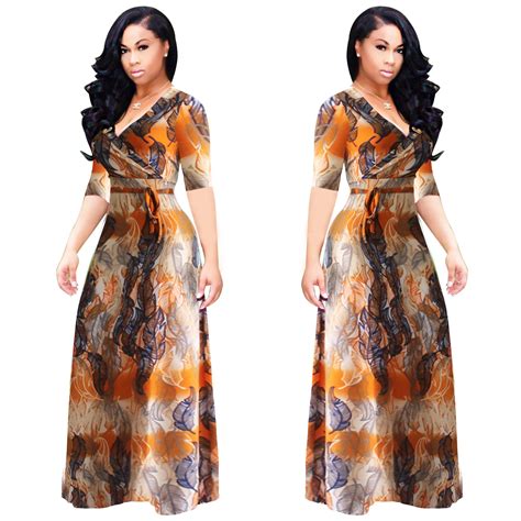 African Traditional Dresses Traditional African Clothing Sale Polyester 2017 Sexy Digital Print