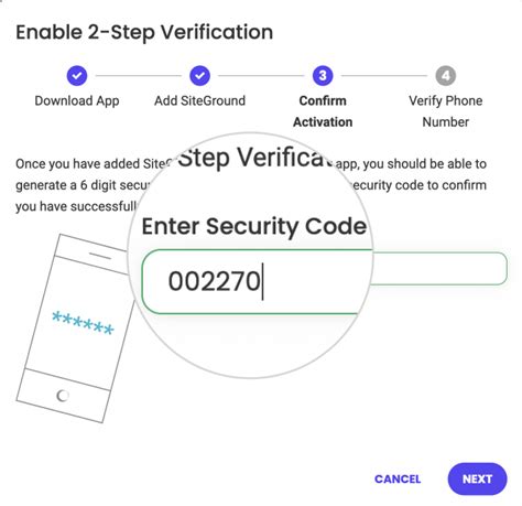 How To Use Two Step Verification To Log Into Your Siteground Account