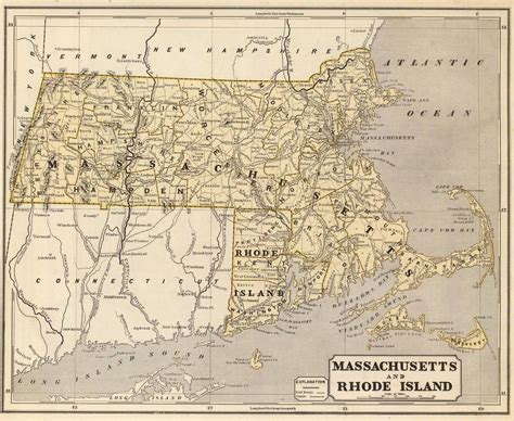 Get Massachusetts Map In 1800s Background Otherisasi
