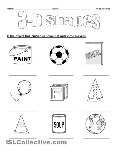 Count the number of sides and angles for each shape to identify each polygon. 3d shape homework ks1