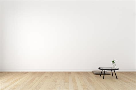 Premium Photo Japanese Living Room Interior On Empty White Wall