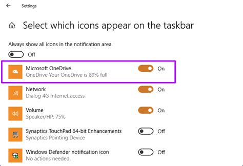 How To Get Back A Missing Onedrive Icon On Windows 10 Taskbar