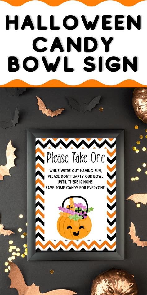 Free Printable Please Take One Halloween Sign ~ Cassie