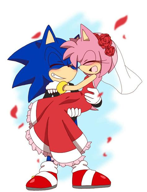 Pin By Maria Kawaï On Sonamy Sonic Sonic And Amy Sonic Fan Characters