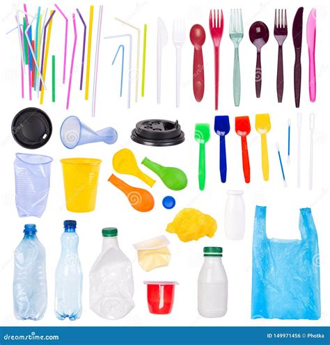 Single Use Plastic Collected For Recycling Royalty Free Stock Photo