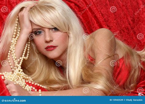 beautiful blonde girl stock image image of model romance 15942539