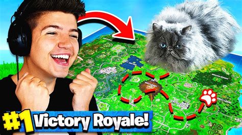 Using A Cat To Win Fortnite Battle Royale Youtube