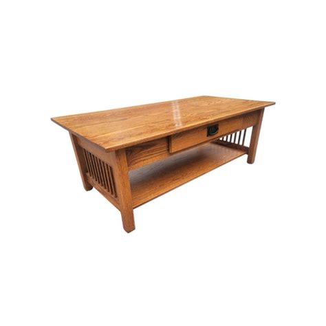Country View Amish Handcrafted Arts And Crafts Mission Oak Coffee Table