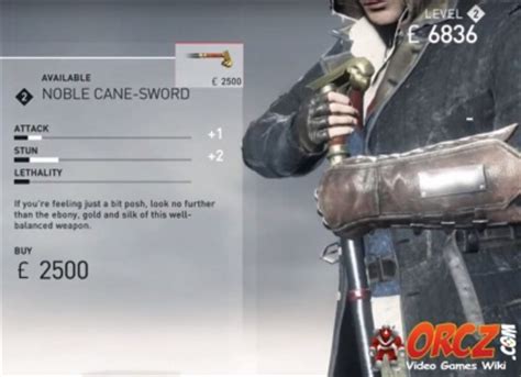 Assassin S Creed Syndicate Noble Cane Sword Orcz Com The Video