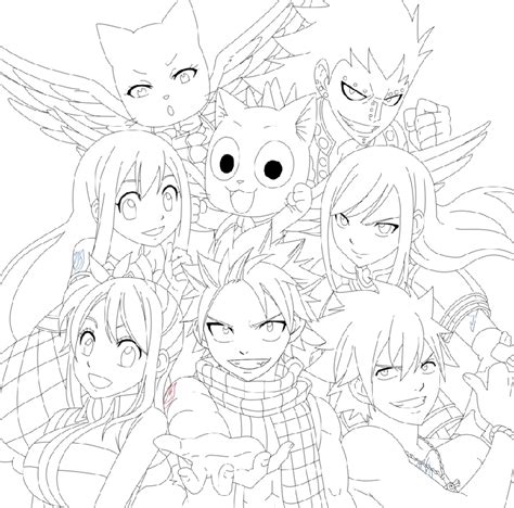 10 Best Fairy Tail Coloring Pages Anime