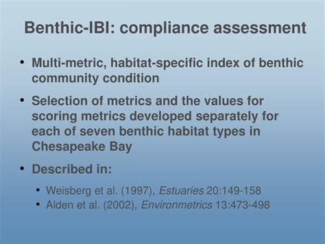 Ppt Finalizing The Chesapeake Bay Health Index Bhi Part 1 Water