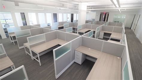 Office Interiors Glass Cubicles Design And Furniture Installation Ny